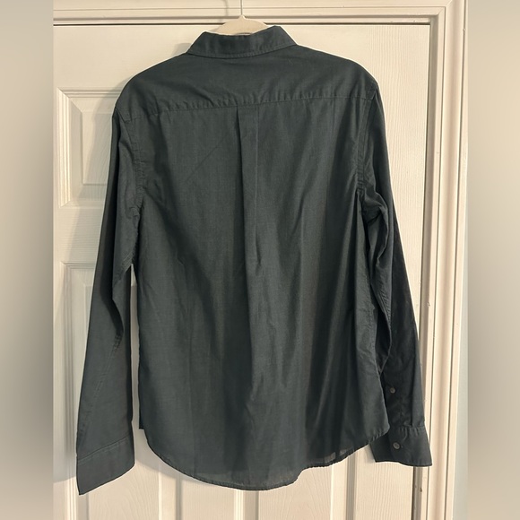 Men’s Old Navy Hunter Green slim fit button up Size: M - Picture 2 of 3